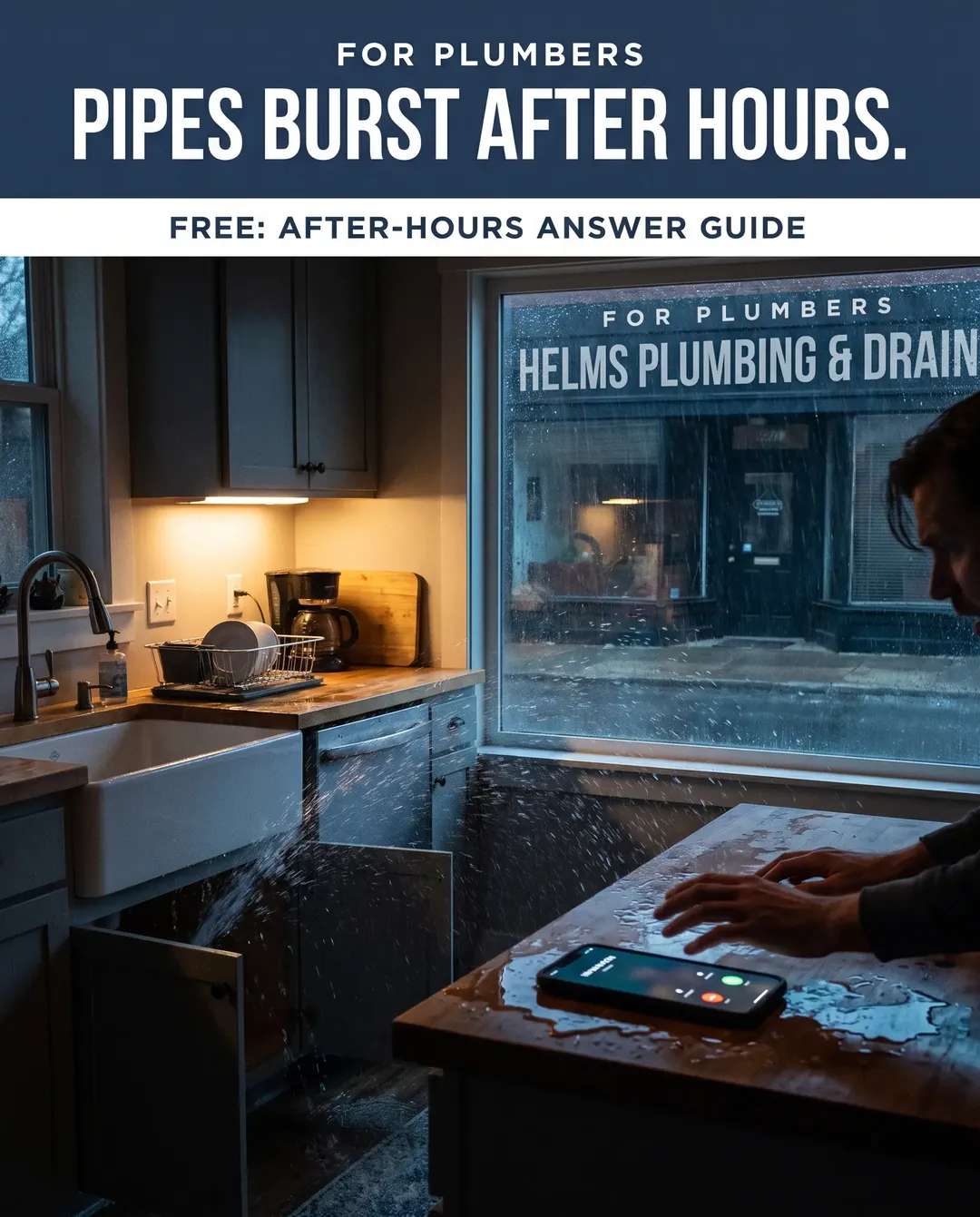 Plumbing ad creative — Names the moment a missed call turns into a lost job.