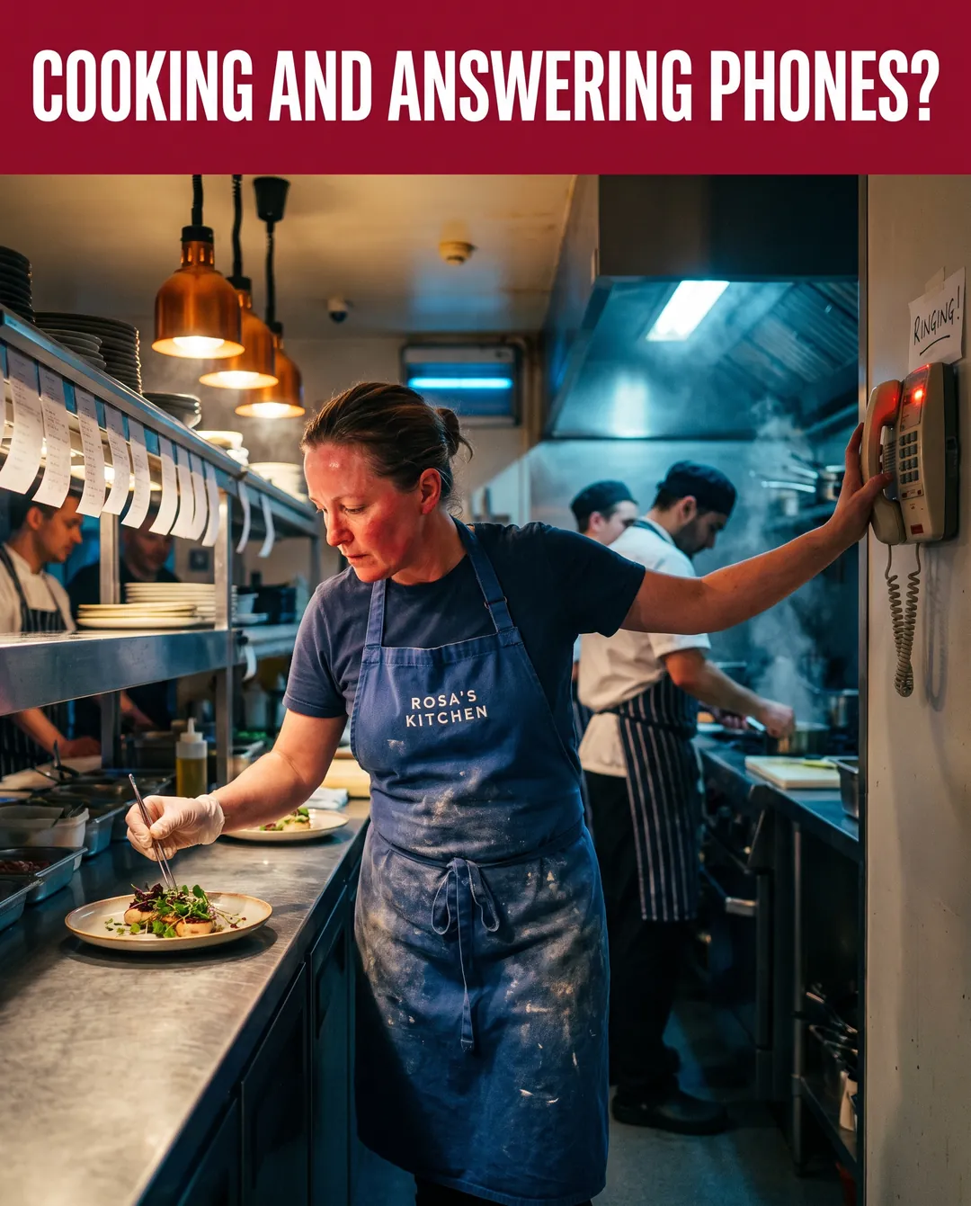 Restaurant ad creative — Names the moment a missed call turns into a lost job.