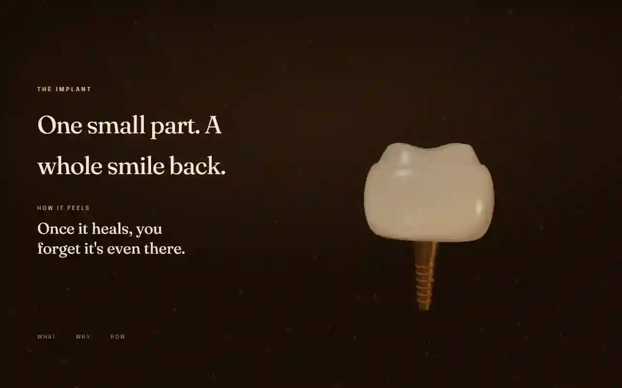 Homepage of the Halcyon Dental Studio signature demonstration site