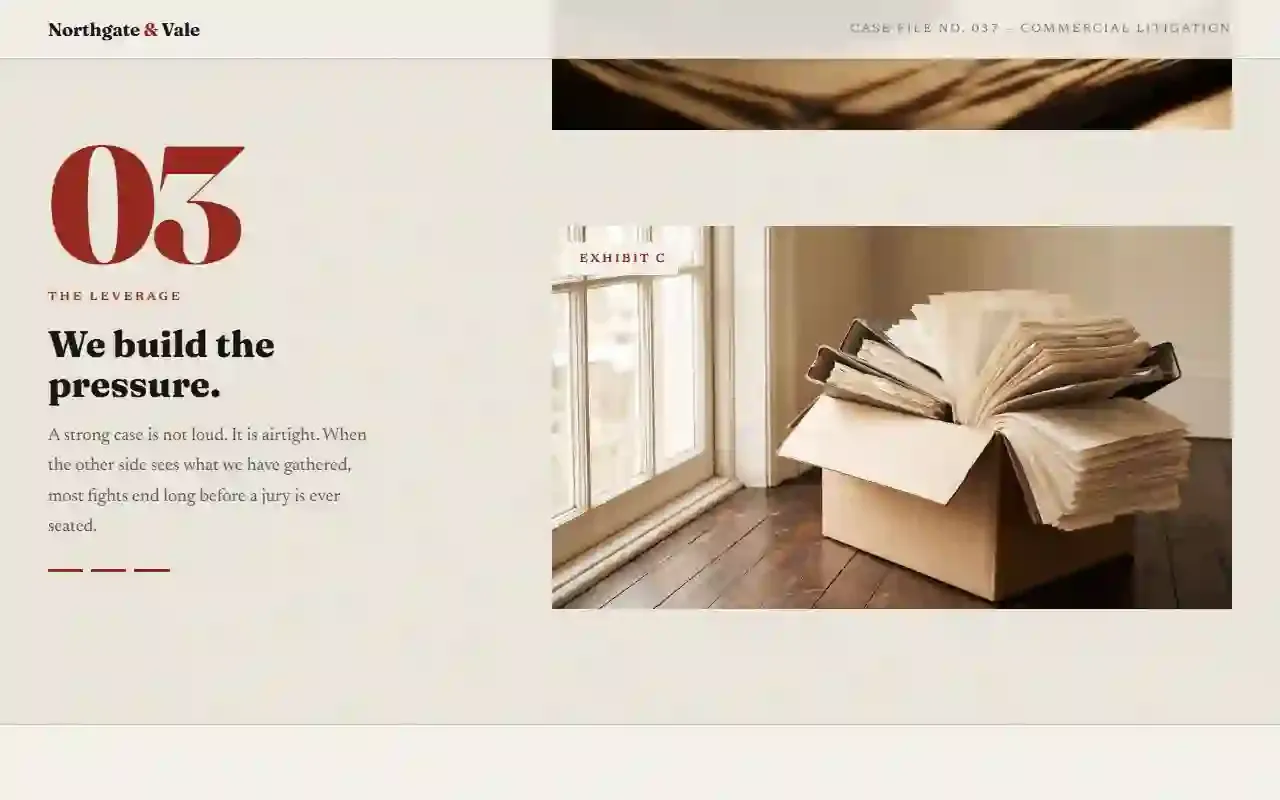 Homepage of the Northgate & Vale signature demonstration site